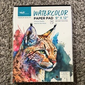 Watercolor Paper Pad 9" x 12” premium quality 200 GSM